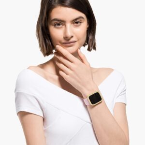 Sparkling case compatible with Apple Watch® 40 mm, Gold tone