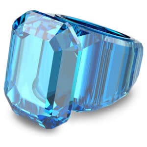 Lucent cocktail ring Octagon cut, Blue