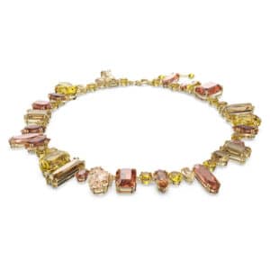 Gema necklace Multicolored, Gold-tone plated