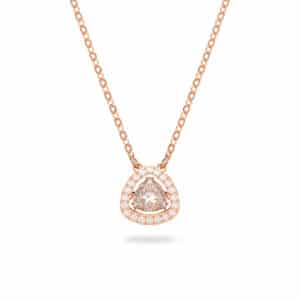 Millenia necklace White, Rose gold-tone plated