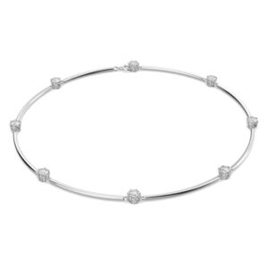 Constella necklace Round cut, White, Rhodium plated