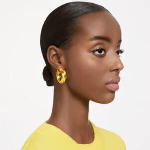 Lucent hoop earrings Yellow