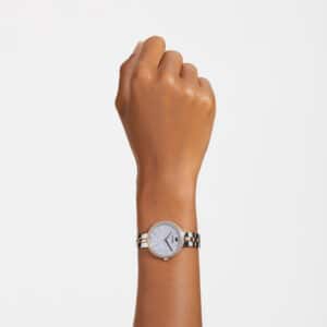 Cosmopolitan watch Swiss Made, Metal bracelet, White, Rose gold-tone finish
