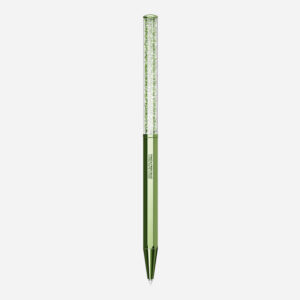 Crystalline ballpoint pen Octagon shape, Green, Green lacquered