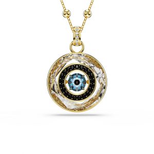 Symbolica pendant, Evil eye, Medium, Multicolored, Gold-tone plated