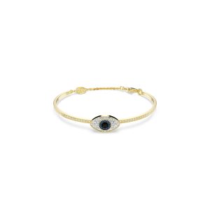 Symbolica bangle, Evil eye, Blue, Gold-tone plated