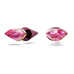 Lucent stud earrings, Pavé, Spike, Pink, Mixed metal finish