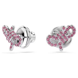 Lifelong Bow stud earrings Bow, Pink, Rhodium plated