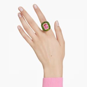 Dulcis cocktail ring, Cushion cut, Pavé, Multicolored