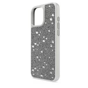High smartphone case Scattered design, iPhone® 16 Pro Max, Silver tone