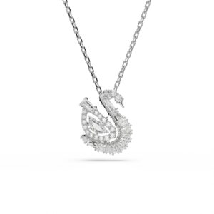 Swan pendant, Mixed cuts, Swan, White