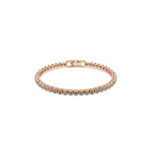 Imber Emily Tennis bracelet Round cut, Black, Rose gold-tone plated