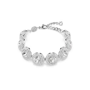 Una Angelic bracelet White, Rhodium plated