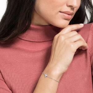 Magic bracelet Angel, Blue, Rhodium plated