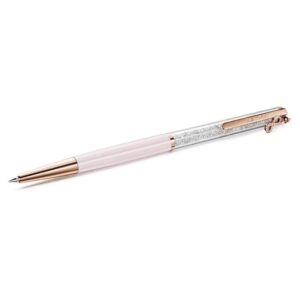 Crystalline Silk ballpoint pen, Infinity, Pink lacquered, Rose gold-tone plated