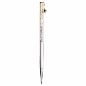 Crystalline Silk ballpoint pen, Evil eye, Gold tone, Mixed metal finish