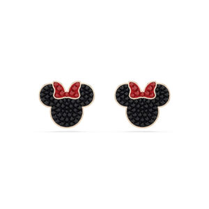 Mickey & Minnie stud earrings, Multicolored, Rose gold-tone plated