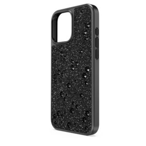 High smartphone case Scattered design, iPhone® 16 Pro Max, Black