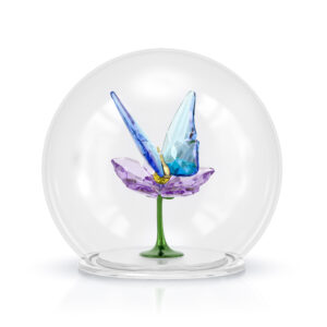 Idyllia Glass Ball Butterfly and Flower