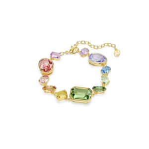 Gema bracelet, Mixed cuts, Multicolored, Gold-tone plated