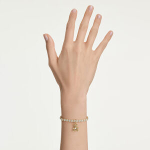 Idyllia charm, Mixed cuts, Teddy, Gold tone, Gold-tone plated