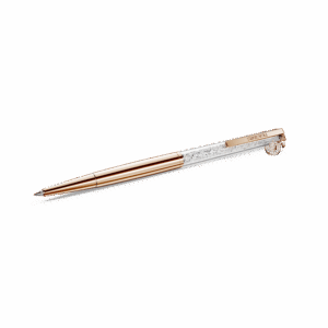 Crystalline ballpoint pen, Swan, Rose gold-tone plated