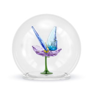 Idyllia Glass Ball Butterfly and Flower