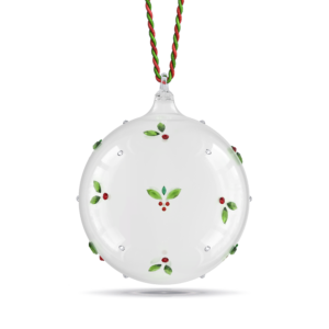 Holiday Cheers Mistletoe Ball Ornament