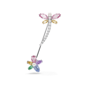 Ariana Grande x Swarovski brooch, Mixed cuts, Dragonfly, Multicolored, Rhodium plated