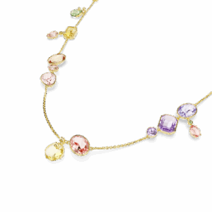 Gema strandage, Mixed cuts, Multicolored, Gold-tone plated