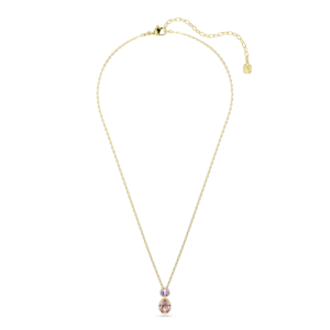 Chroma pendant, Mixed cuts, Multicolored, Gold-tone plated