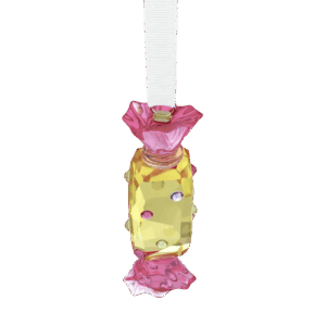 Holiday Cheers Dulcis Candy Ornament, Yellow