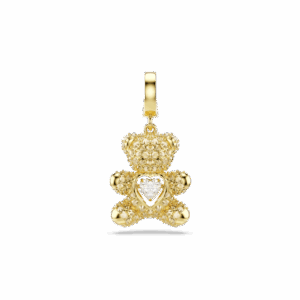 Idyllia charm, Mixed cuts, Teddy, Gold tone, Gold-tone plated
