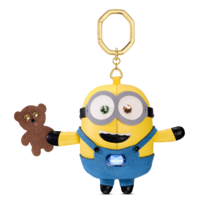 Minions bag charm, Multicolored, Gold-tone plated