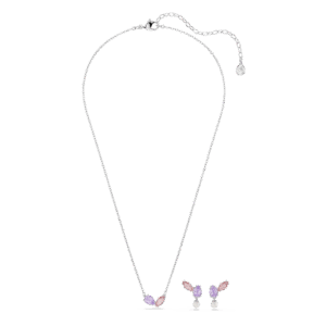Ariana Grande x Swarovski set, Mixed cuts, Multicolored, Rhodium plated