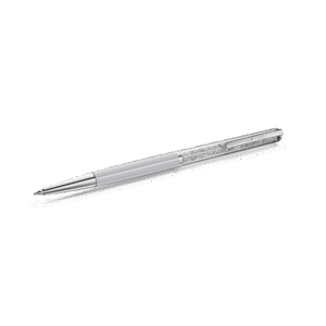Crystalline ballpoint pen, Gray, Gray lacquered, Chrome Plated