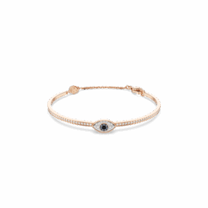 Symbolica bangle, Eye, Multicolored, Rose gold-tone plated