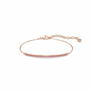 Only bracelet, Round cut, Pink, 18K rose gold finish