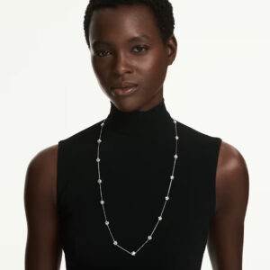 Chroma strandage, Star, White, Rhodium plated