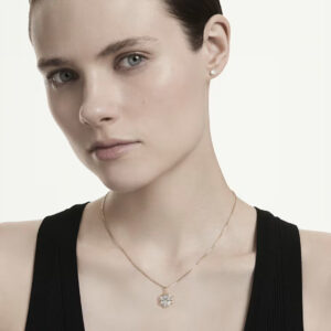 Magic set, Set (2), Mixed cuts, Snowflake, White, 18K gold finish